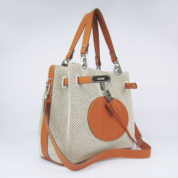 Replica Hermes New Arrival Double-duty handbag Orange 60668 - Click Image to Close